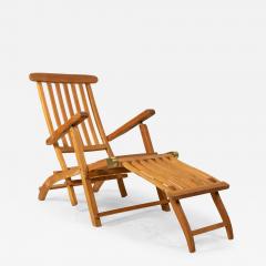 Outdoor Teak Folding Deck Chairs - 4734351