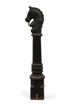 Outdoor Victorian Iron Horse Hitching Post - 4198869