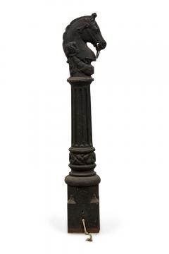 Outdoor Victorian Iron Horse Hitching Post - 4198871