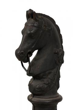 Outdoor Victorian Iron Horse Hitching Post - 4198872