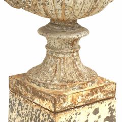 Outdoor Victorian Iron Urns - 4520620