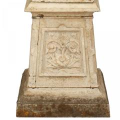 Outdoor Victorian White Painted Iron Urn - 4520625