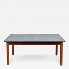 Outdoor Zinc and Teak Dining Table - 2710372