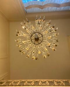 Outstanding Huge Italian Gilt Wood and Crystal Chandelier 1790 - 2999444