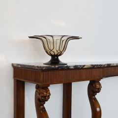 Outstanding Italian 1920s Console with Feline Sculpted Legs and Marble Top - 3070941