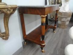 Outstanding Pair of 19th Century Italian Empire Console Tables - 4136575