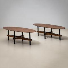 Oval Coffee Tables attributed to Guglielmo Ulrich Italy 1950s - 4435320