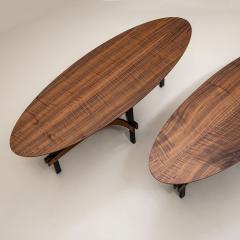 Oval Coffee Tables attributed to Guglielmo Ulrich Italy 1950s - 4435323