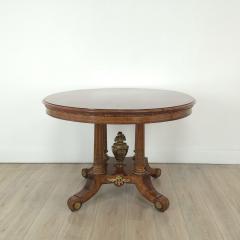 Oval English Victorian Center Table circa 1840 - 4150711