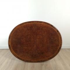Oval English Victorian Center Table circa 1840 - 4150718