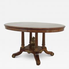 Oval English Victorian Center Table circa 1840 - 4151786