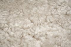 Oval Ottoman in Sheepskin Europe Mid 20th Century - 4611032