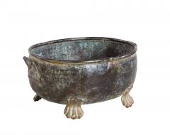 Oval Patinated Bronze Footed Georgian Jardiniere - 4737969