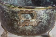 Oval Patinated Bronze Footed Georgian Jardiniere - 4737974