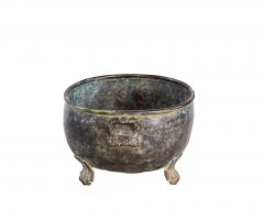 Oval Patinated Bronze Footed Georgian Jardiniere - 4737977