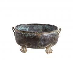 Oval Patinated Bronze Footed Georgian Jardiniere - 4737978