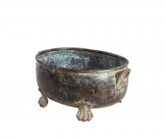 Oval Patinated Bronze Footed Georgian Jardiniere - 4737980