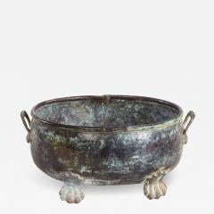 Oval Patinated Bronze Footed Georgian Jardiniere - 4738452