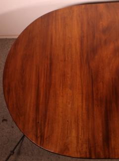 Oval Refectory Table In Walnut 19th Century - 3286821