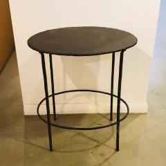 Oval Shape Iron End Table - 2763625