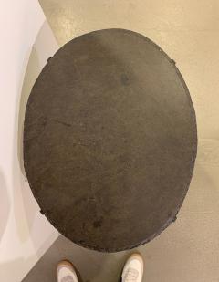 Oval Shape Iron End Table - 2763626