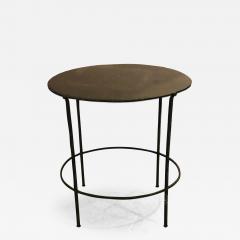 Oval Shape Iron End Table - 2765921
