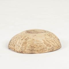 Oval Shaped Bleached and Scrubbed Rustic Swedish Dugout Bowl - 3393349