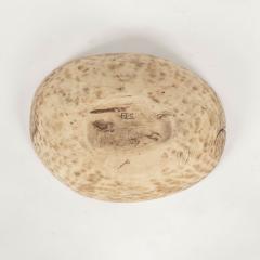 Oval Shaped Bleached and Scrubbed Rustic Swedish Dugout Bowl - 3393350