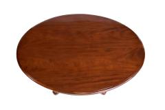 Oval Table Single Pedestal Mahogany Tilt Top England 1850 s - 4748929