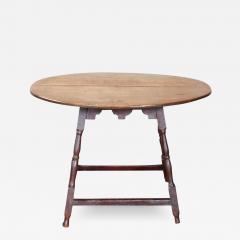 Oval Tavern Table with Tiger Maple Top - 3681714