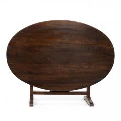 Oval Tilt Top Walnut Table - 4293796