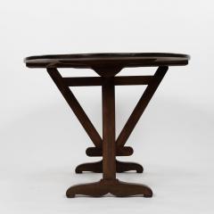 Oval Tilt Top Walnut Table - 4293800