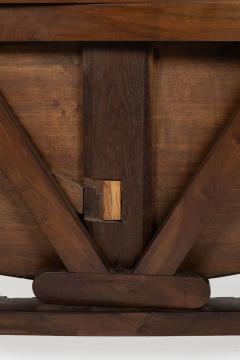 Oval Tilt Top Walnut Table - 4293804