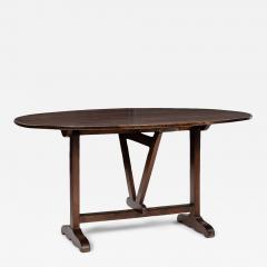 Oval Tilt Top Walnut Table - 4297176