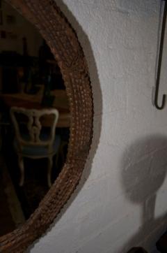 Oval Tramp Art Frame with Mirror - 1754171