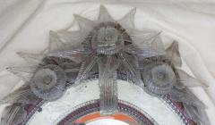 Oval and Bicolor Murano Mirror - 2496171