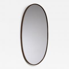 Oval brass wall mirror - 3296117