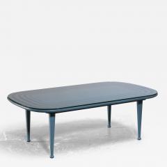 Oval coffee table with glass top - 3409396