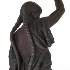 Over life size bronze sculpture of an Orientalist female figure - 2337721