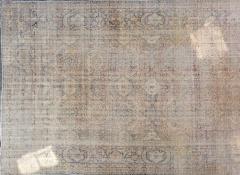 Oversize 19 century Beige Hand Knotted Kerman Rug or Carpet - 4804891