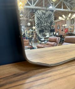 Oversize Italian Vintage Brass Mirror 1950s - 2893386