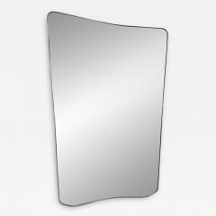Oversize Italian Vintage Brass Mirror 1950s - 2896143