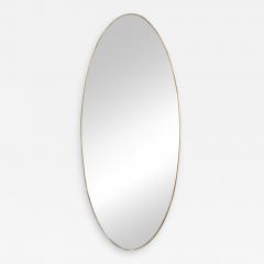 Oversize Oval Wall Mirror Italy Late 1960s - 1528704