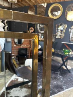 Oversize Rectangular Italian Wall Mirror 1960s - 3055797