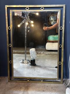 Oversize Rectangular Italian Wall Mirror 1960s - 3055799
