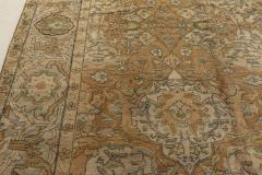 Oversized 19th Century Indian Agra Botanic Hand Knotted Wool Rug - 2461332