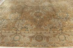 Oversized 19th Century Indian Agra Botanic Hand Knotted Wool Rug - 2461339