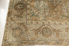 Oversized 19th Century Indian Agra Botanic Hand Knotted Wool Rug - 2461342