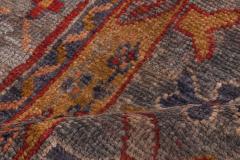 Oversized 19th Century Turkish Oushak Red Handwoven Wool Rug - 2464580