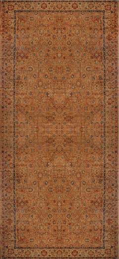 Oversized Antique Indian Botanic Handmade Wool Rug - 2452926